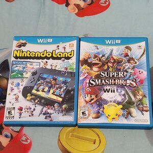 Super Smash Bros. (Wii U, 2014) + Nintendo Land (Wii U, 2012)